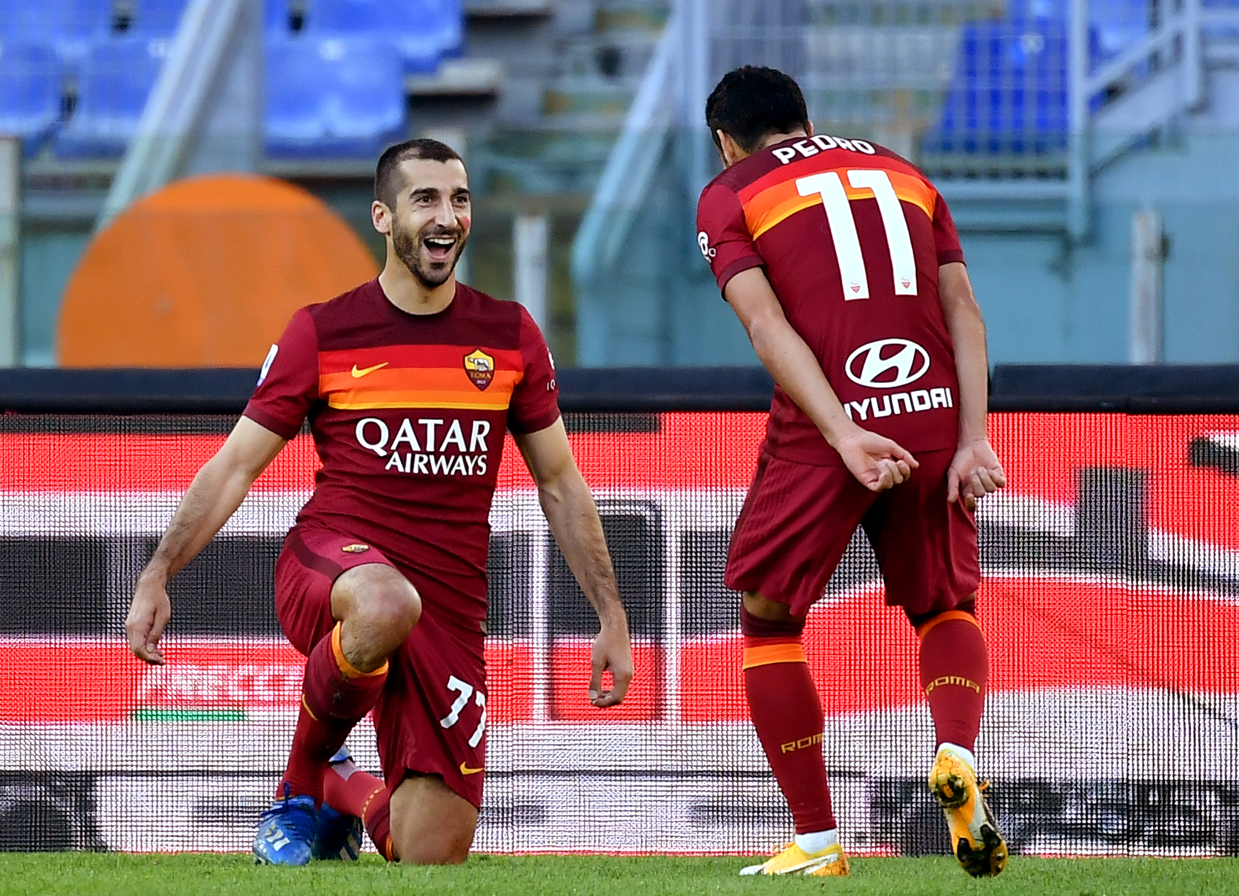 Henrich Mchitarjan i Pedro AS Roma