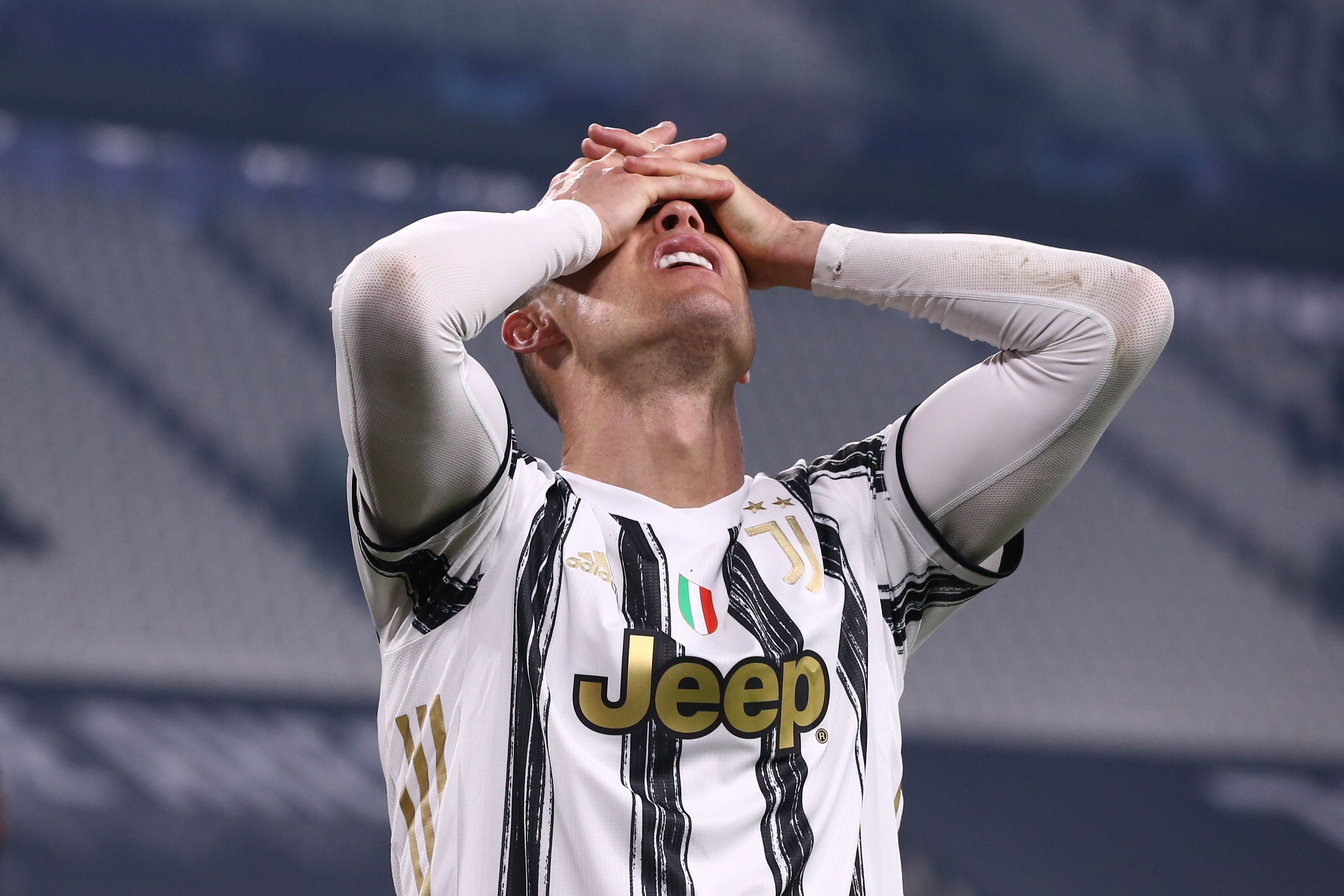 Cristiano Ronaldo Juventus odpadł z Ligi Mistrzów