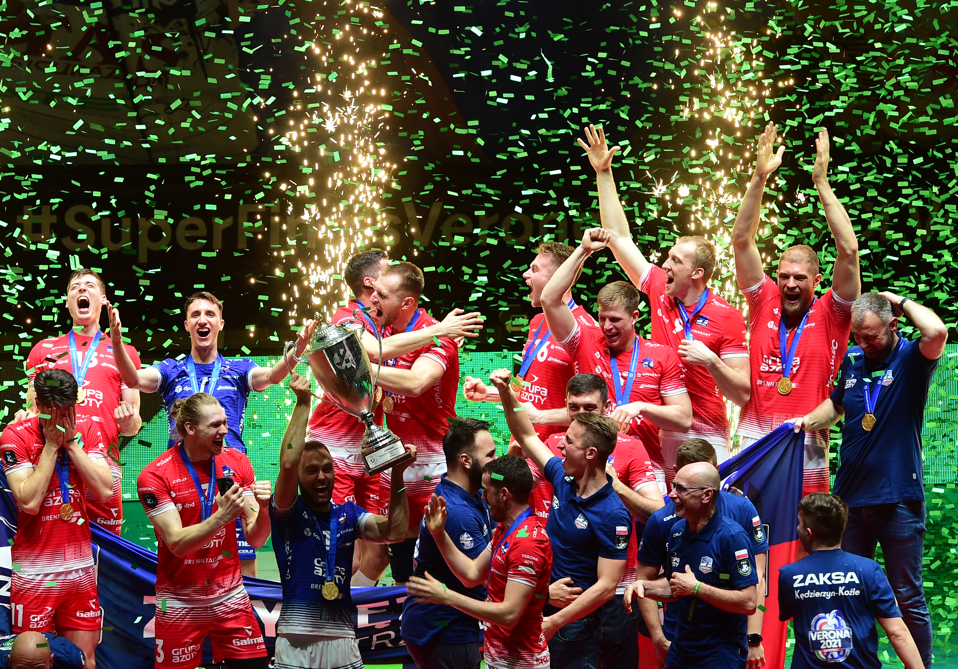 Grupa Azoty ZAKSA Kędzierzyn-Koźle Trentino Itas v Grupa Azoty ZAKSA Kędzierzyn-Koźle - CEV Champions League Super Finals