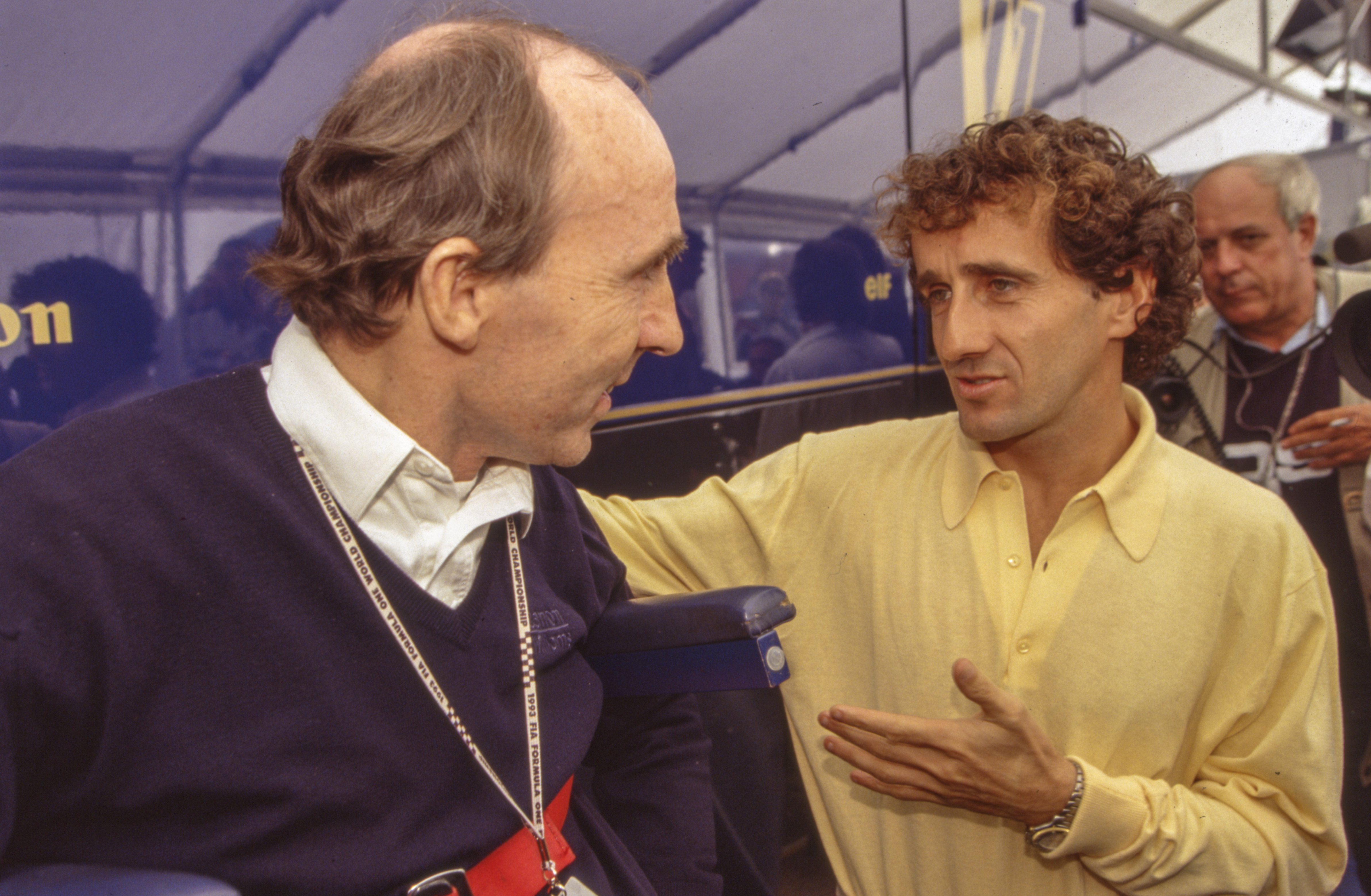 Frank Williams i Alain Prost Frank Williams i Alain Prost