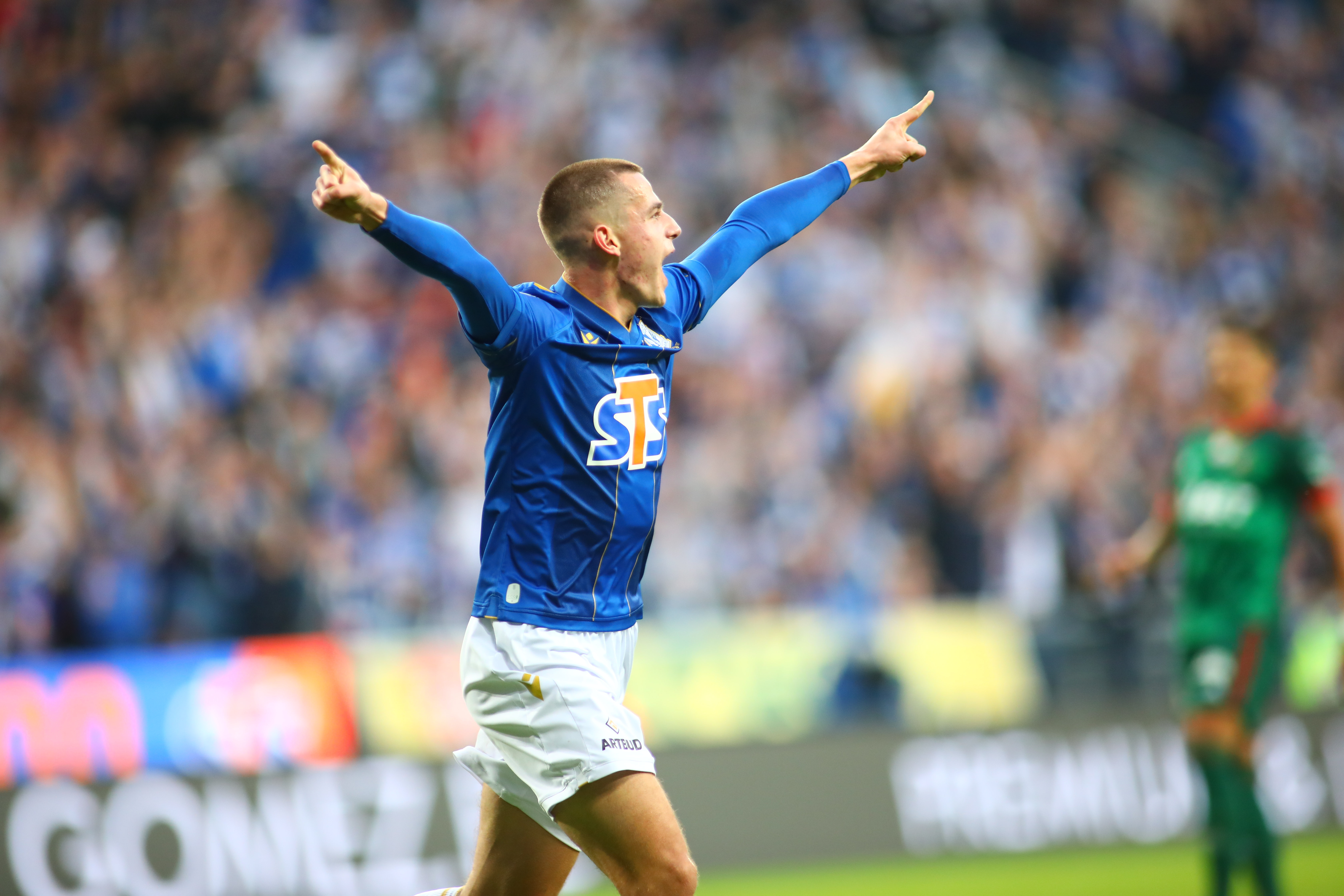 Pilka nozna. PKO Ekstraklasa. Lech Poznan - Slask Wroclaw. 02.10.2021