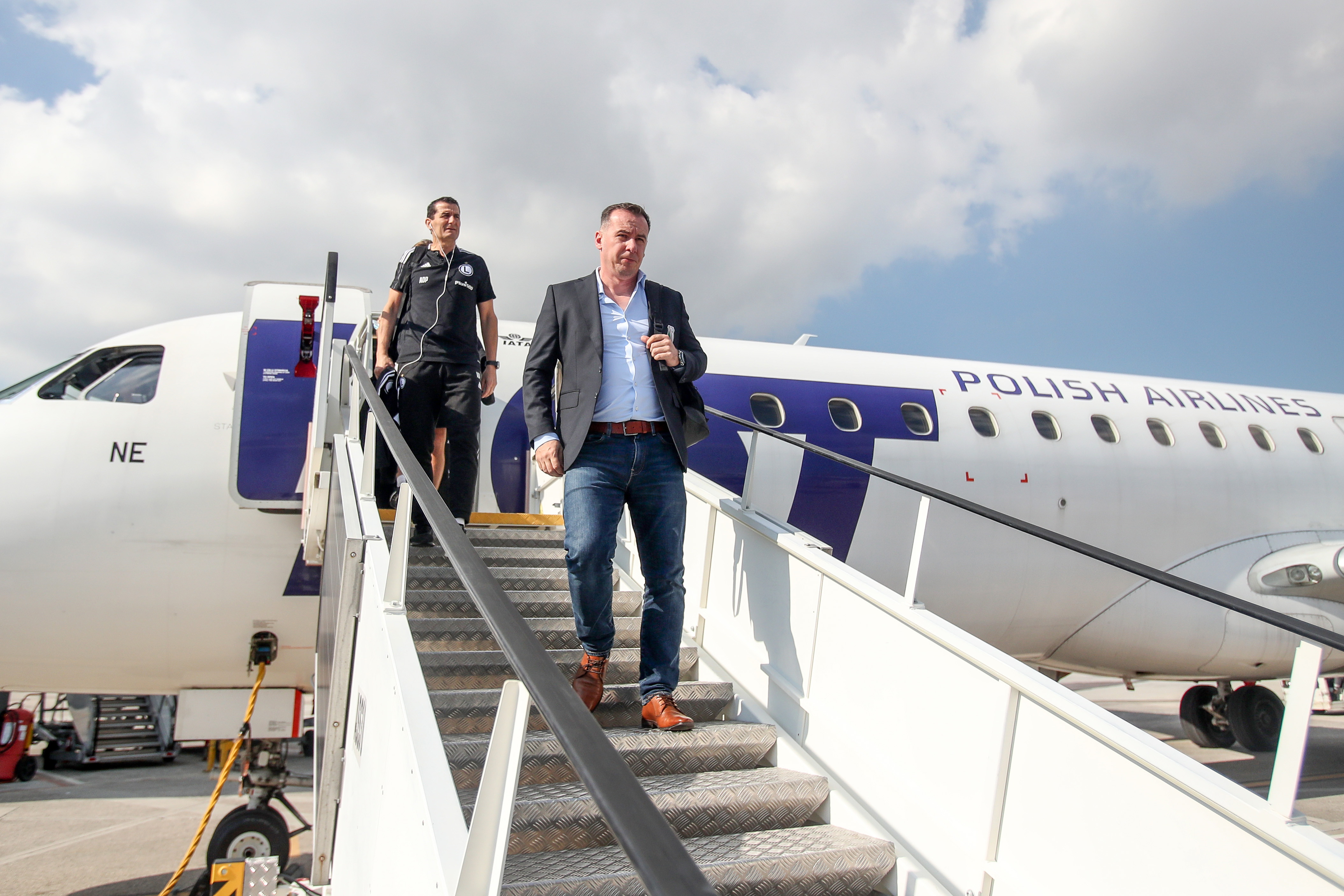 Pilka nozna. Liga Europy. Legia Warszawa. Przylot. 20.10.2021 Pilka nozna. Liga Europy. Legia Warszawa. Przylot. 20.10.2021