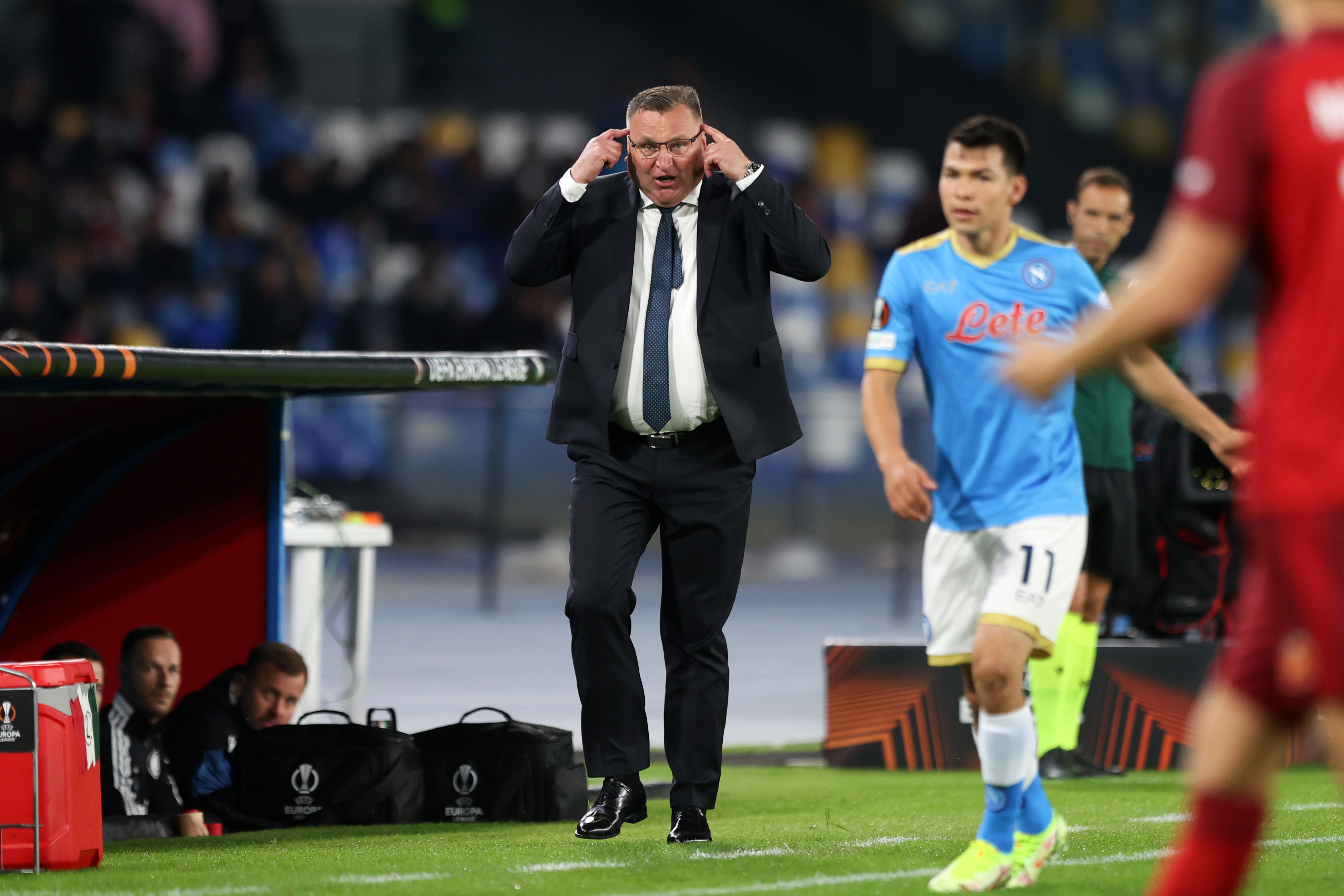 Pilka nozna. Liga Europy. SSC Napoli - Legia Warszawa. 21.10.2021