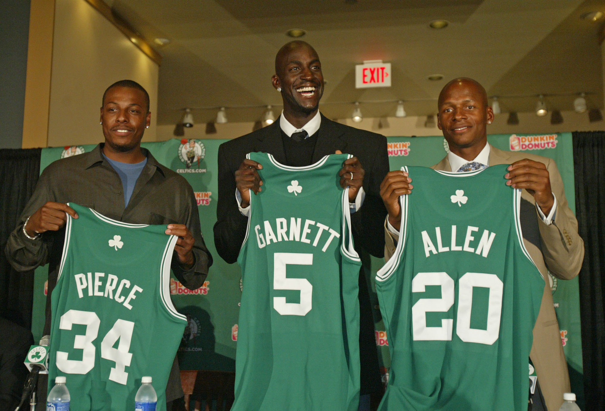 Paul Pierce, Kevin Garnett, Ray Allen Paul Pierce, Kevin Garnett, Ray Allen
